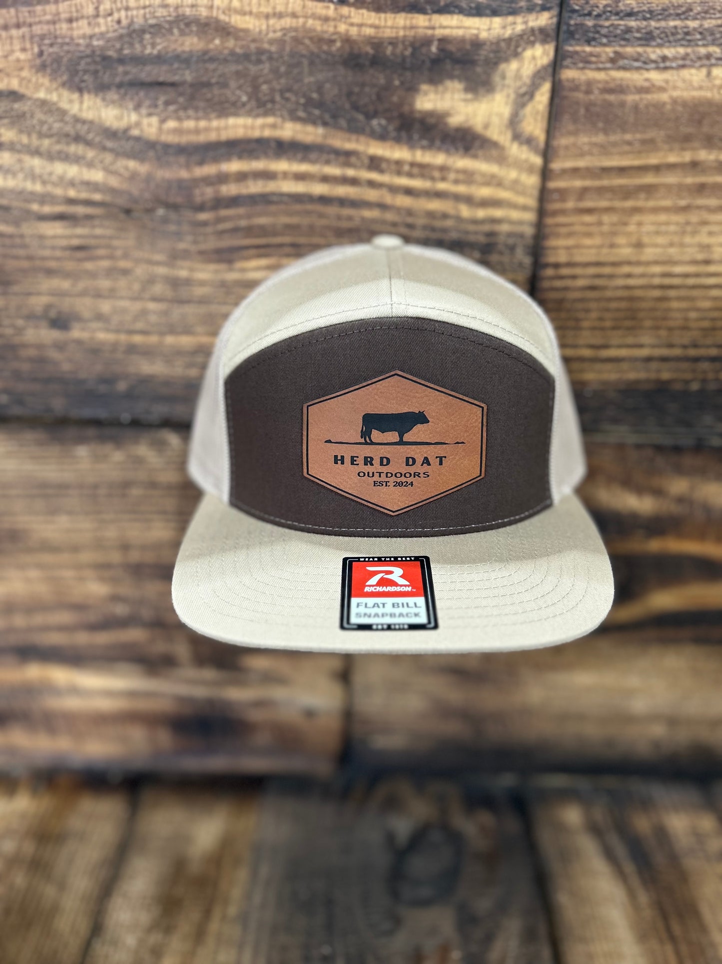 Brown/Khaki OG patch 7 panel hat