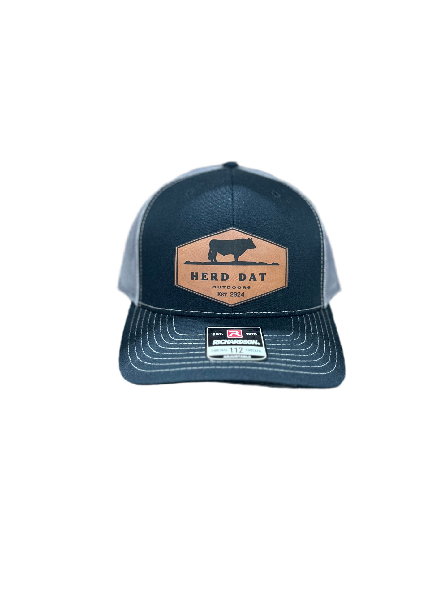 Charcoal/Grey OG patch 112 trucker hat